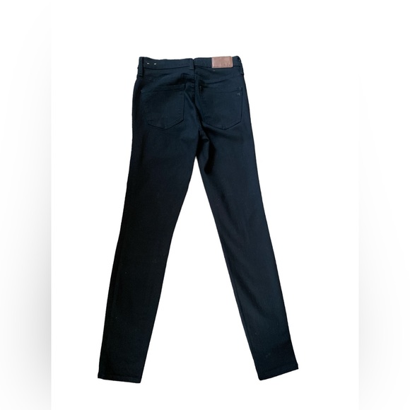 Madewell 9” high riser skinny skinny black jeans 25 - Picture 4 of 5